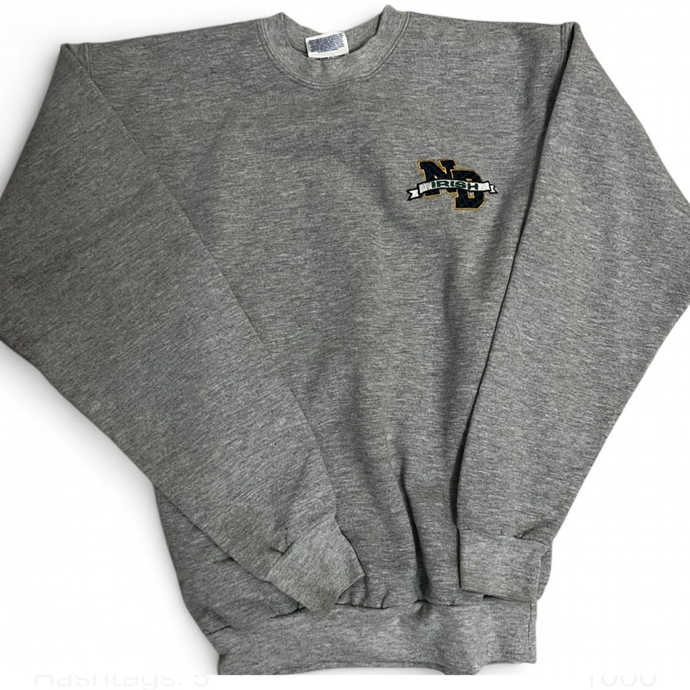 Gray Crewneck Sweatershirt #goirish #ND